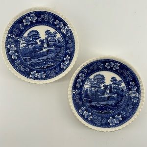 Vintage Spode tower berry dessert bowls pair
